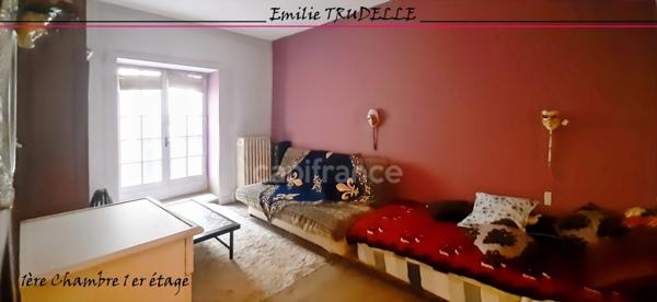 Maison à vendre 8 pièces SAINT CALAIS (72) Ensemble immobilier à fort potentiel : local commercial + appartement en duplex avec patio