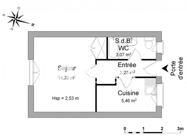 Location Studio 25.96 m² - 13 RUE FRANCOIS FOREAU Luce 28110