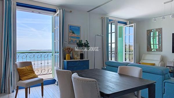 Appartement lumineux vue mer Dinard, plage de l'Écluse avec ascenseur et stationnement