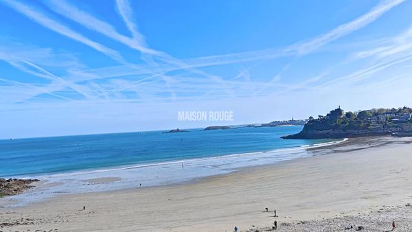 Appartement lumineux vue mer Dinard, plage de l'Écluse avec ascenseur et stationnement