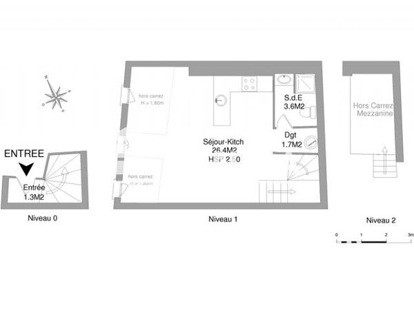 Location Studio 33 m² - 2ème ETAGE - PORTE 3 Niort 79000