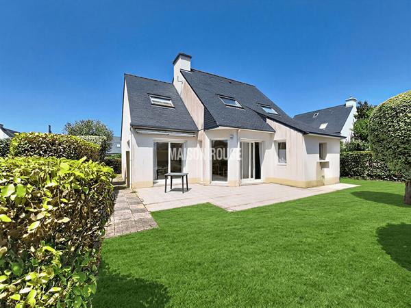Maison lumineuse avec vie de plain-pied, jardin arboré et terrasse plein sud ? Golfe du Morbihan