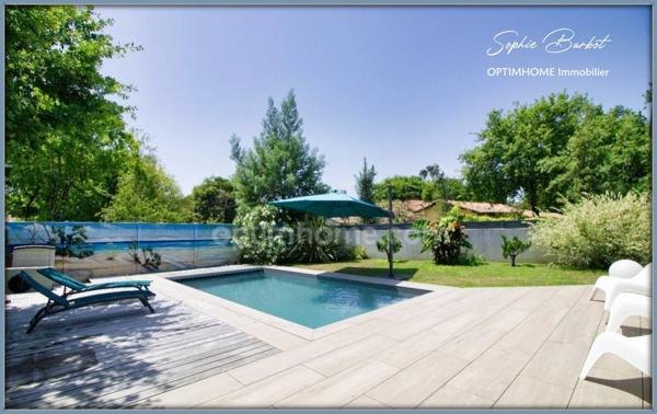 Maison contemporaine 5 pièces, moderne et qualitative, avec piscine et garage au coeur du Bassin d'Arcachon - Gujan-Mestras 33