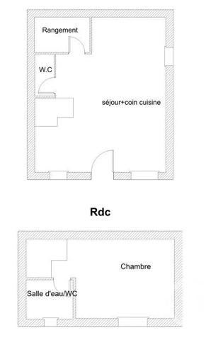 Appartement F2 à vendre  2 pièces - 46,41 m 2   ST CHERON  - 91