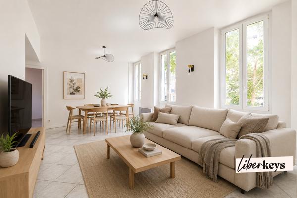 🏡 T2 43 m² – Séjour 21 m² – Dressing – Métro Chartreux