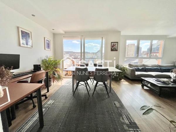 Appartement 4 chambres avec balcon et place de parking