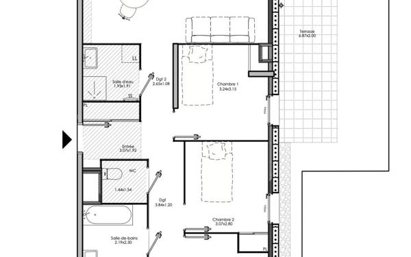 Appartement à vendre    5 pièces • 94,90 m2 Neuville-sur-Saône