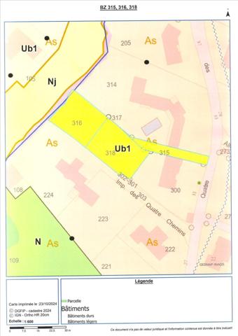 Terrain à CERIZAY, 79140 - 1208m²