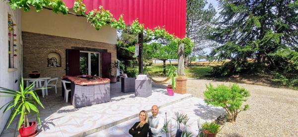 Charmante maison de 190m² avec terrain arboré de 2800m² à Maison Mas d'Agenais