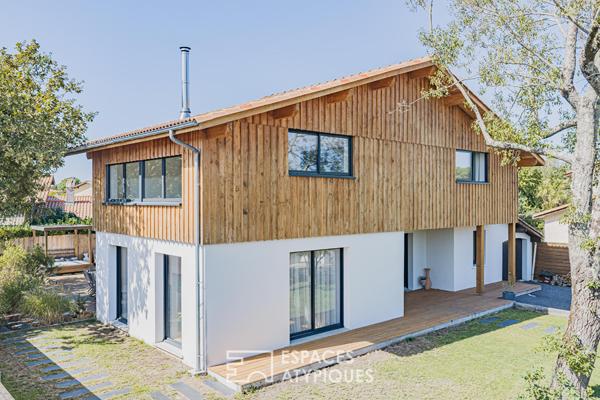 Maison de famille, mélange de bois et de modernité