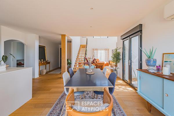 Maison de famille, mélange de bois et de modernité