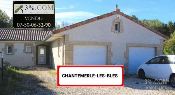 Villa de 152m2 + Double Garage + 1250m2 de Terrain Chantemerle-les-Blés (26600)