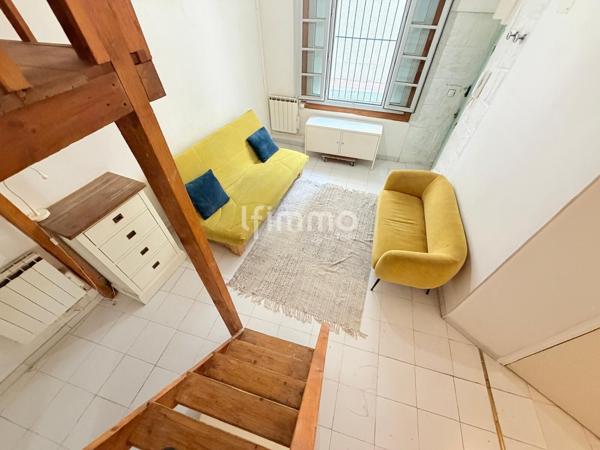 Studio 22 m² Montpellier centre, grande hauteur sous plafond