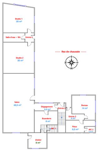 Immeuble à vendre 382 m² Tarbes