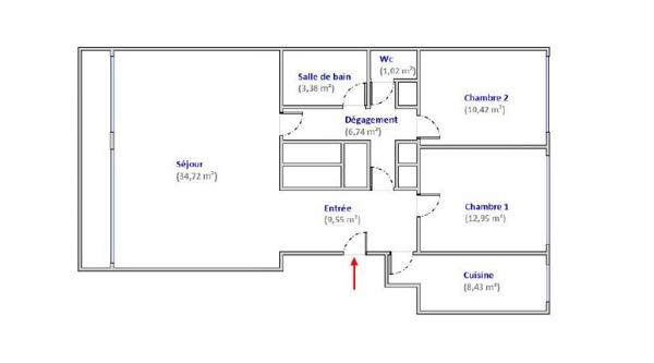 Appartement Boulogne Billancourt 4 pièce(s) 87.21 m2