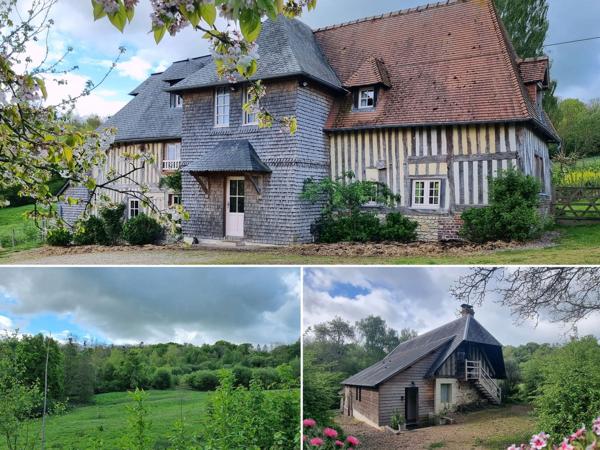 Charmant logis avec gîte et structure équestre sur 10 ha protégés aux portes de Deauville.