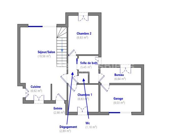 Maison avec garage et terrasse couverte sur une parcelle de 315 m2 (VIDEO 4K SUR DEMANDE)