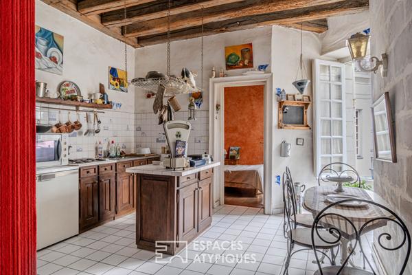 Appartement intimiste charme de la pierre cœur historique de Nantes 65 m²