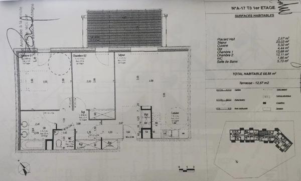 Appartement à vendre 3 pièces avec terrasse TARBES (65)