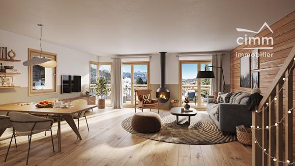 À vendre – Appartement 2 pièces neuf avec jardin et parking – Les Carroz d’Arâches (74300)