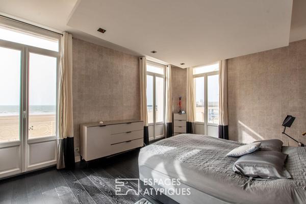 Villa balnéaire avec ascenseur et garage face à la mer