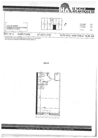 Appartement à louer à Nantes (44000)
