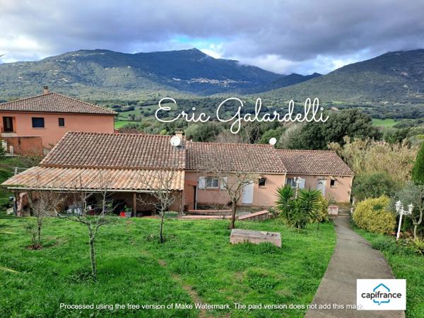 Maison à vendre idéal investissement locatif 6 pièces partagées en 3 appartements T2 plaine de Baracci sur la commune de VIGGIANELLO (20)