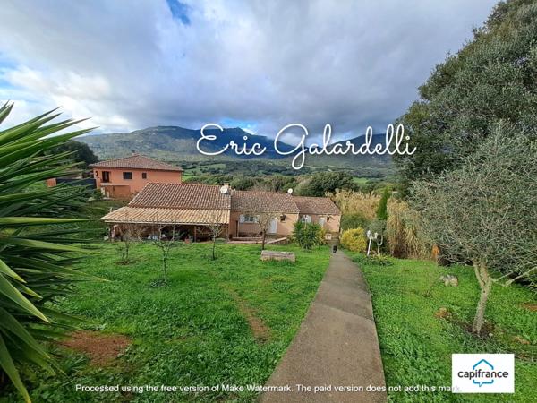 Maison à vendre idéal investissement locatif 6 pièces partagées en 3 appartements T2 plaine de Baracci sur la commune de VIGGIANELLO (20)