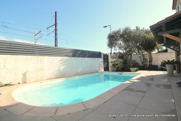 Sète (34200) Maison 5 pièces avec jardin et piscine à Sète