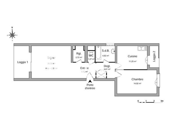Location Appartement 2 pièces 65.53 m² - 183 AVENUE MAURICE FAURE Valence 26000