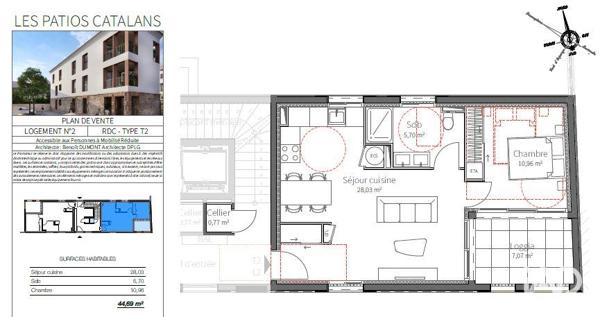 Appartement à vendre 2 pièces 44 m² Argelès-sur-Mer