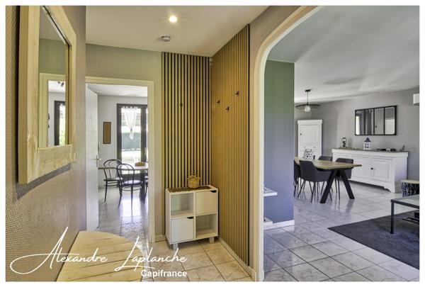 Dpt Tarn et Garonne (82), Maison à vendre 4 pièces avec jardin, garage et pergola bioclimatique à SAINT ETIENNE DE TULMONT.