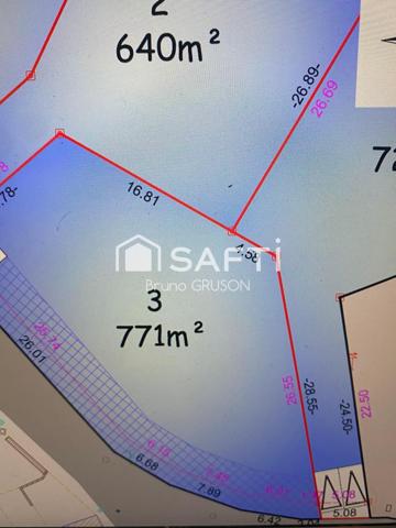 Différentes parcelles à construire