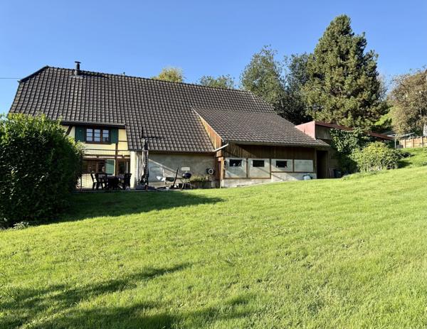 Maison alsacienne rénovée avec grange et dépendances sur 16 ares