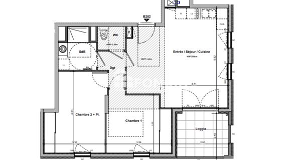 À vendre Appartement 3 pièces 61 m² - Rillieux-la-pape 69140