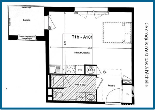 Studio à vendre 32 m² Nantes