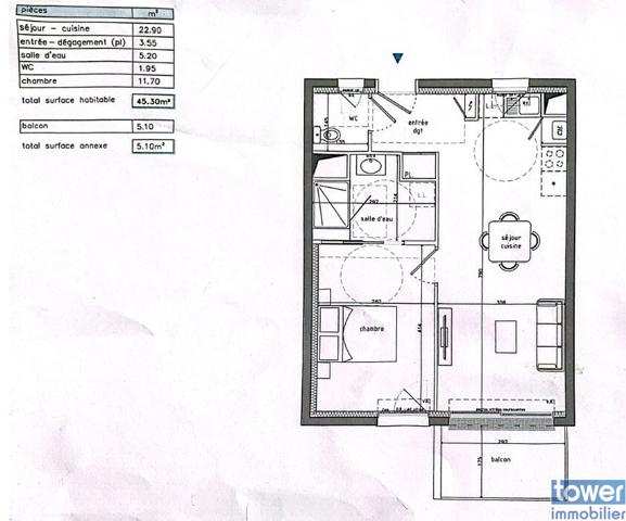 GUIPAVAS LE RODY . TRES BEAU T2 NEUF