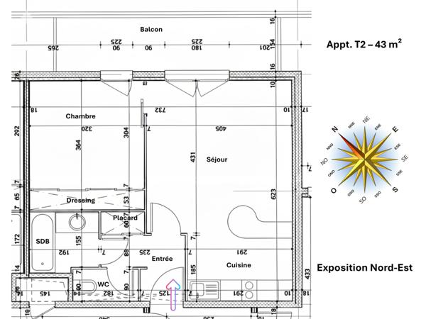 Divonne-les-Bains (01220) APPARTEMENT 2 PIÈCES (T2) & PARKING - HORS BAIL COMMERCIAL