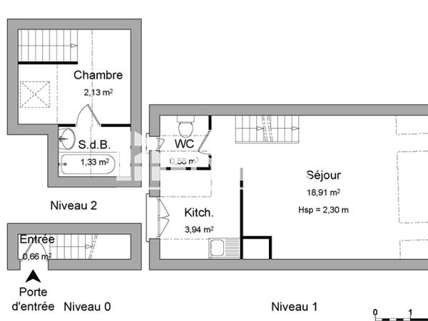 Location Studio 27.55 m² - 92 GRAND'RUE Strasbourg 67000