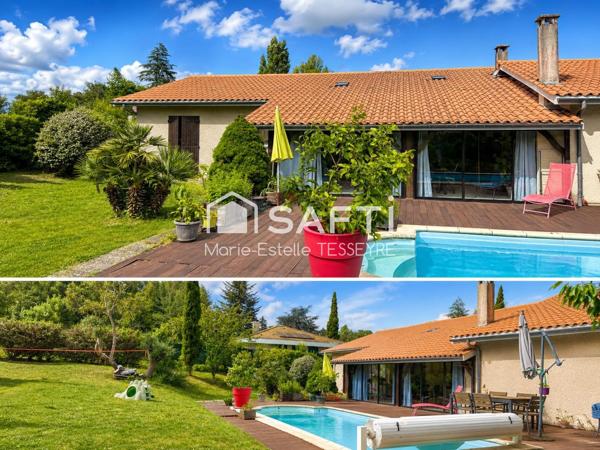 Maison proche du bourg dans un environnement très calme sur une parcelle de 1200m2
