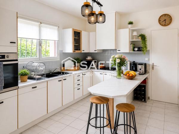 Maison proche du bourg dans un environnement très calme sur une parcelle de 1200m2
