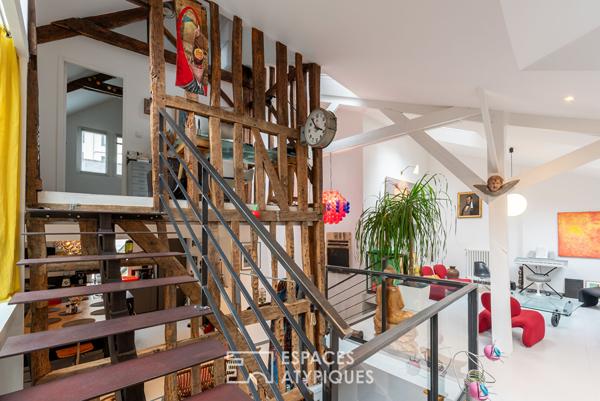Splendide Loft créatif et sa terrasse au coeur de Rennes