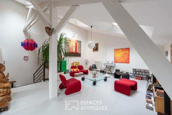 Splendide Loft créatif et sa terrasse au coeur de Rennes