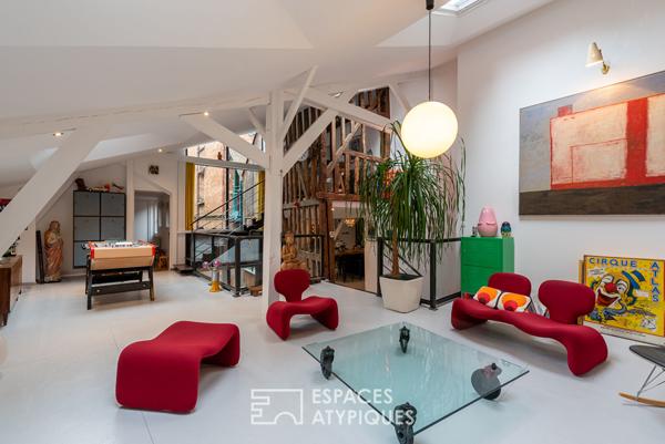 Splendide Loft créatif et sa terrasse au coeur de Rennes