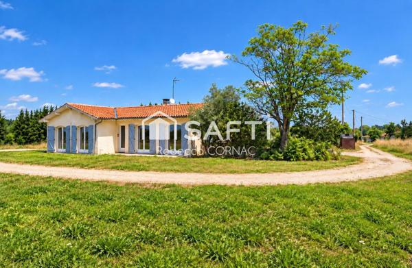 Maison sur 3 000 m² de terrain constructible