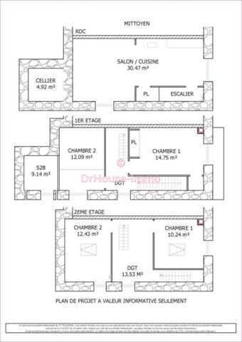 Maison à vendre 5 pièces de 96 m²