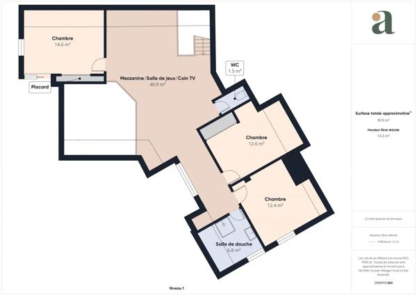 Magnifique maison de 258m2 4 chambres Piscine intérieure Domaine du Haut Bissin Garage Terrain de 1800m2