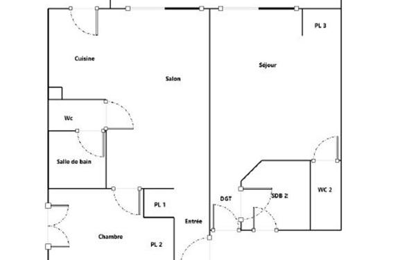 Appartement à vendre    3 pièces • 53,14 m2 Cabourg
