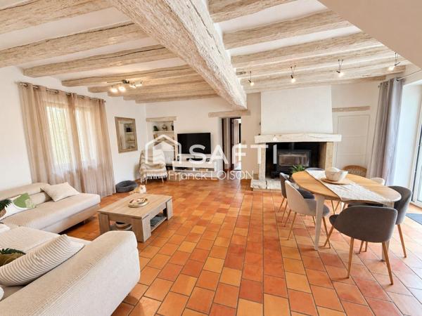Maison de caractère – 4 chambres + bureau – Veigné les Gués
