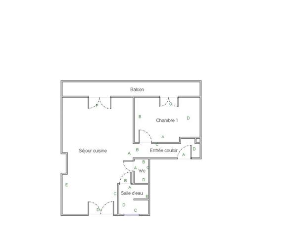 Appartement 2 pièces - 40 m² Exclusivité efficity